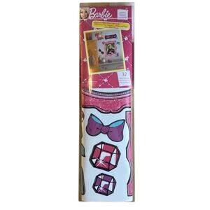 Roommates Decor Barbie Peel-and-Stick Removable Wall Decals (2013) New in Box